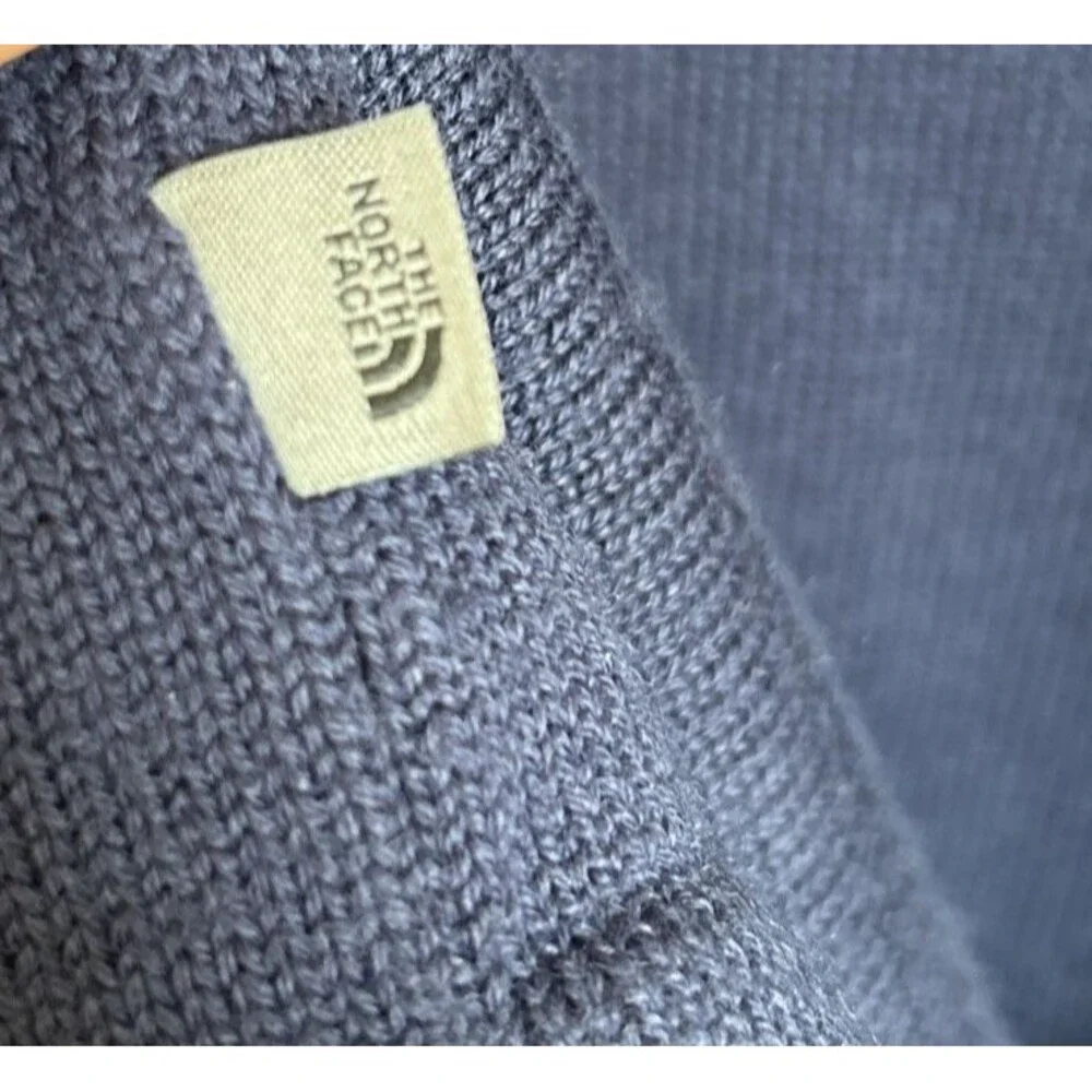 🔥The North Face 1/4-Zip Pullover Sweatshirt Men's XL Blue Casual Wool‎ Blend